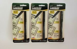 Dri Mark U.S Counterfeit Money Detector Pen - Lot of 3