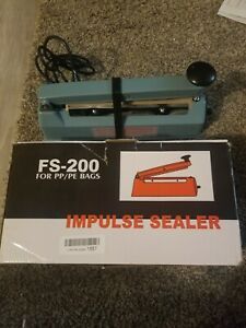 METRONIC FS-200 Impulse Sealer 8 inch Poly Bag Heat Sealer