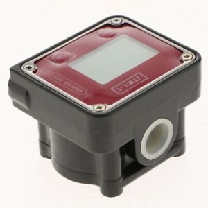 Digital LCD Flow Meter  Oil Fuel Flow Tester for Refueling Gun