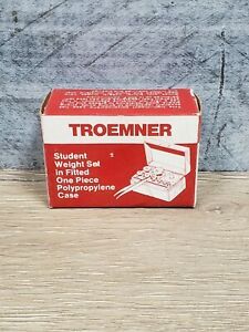 Troemner Student Weight Set in Fitted One Piece Polypropylene Case C7