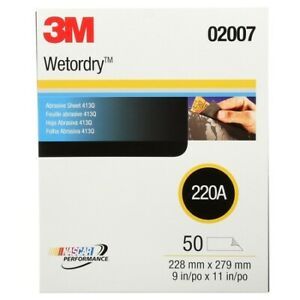 3M 02007 Sndsheet 11X9&#034; 220G 50Pk