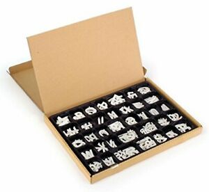 Displays2go White Letter Kit for Grooved Sign Boards 2&#034; Characters Helvetica ...