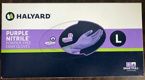 Halyard Purple Nitrile Powder Free Exam Gloves Disposable 100 Gloves Ref # 55083