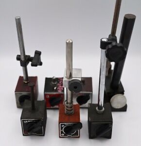 Lot of (7) Magnetic Base Stands For Machinists