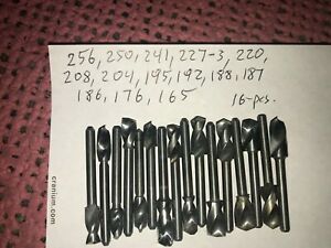 16-CARBIDE DRILLS