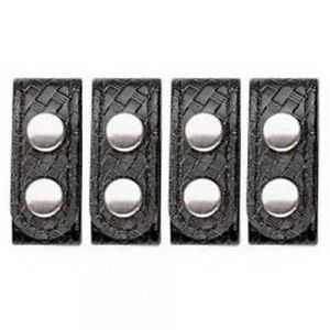 Bianchi 1  Belt Keeper - Pack Of 4 Finish: Basket Weave Snap: Chrome