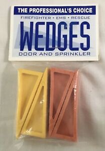 Firefighter Wedges (4-Pack) Sprinkler / Door Wedges, New In Package