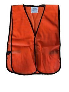 Orange High Visibility Safety Vest (Lot of 12)