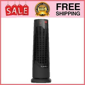1500W Ceramic Tower Space Heater with Remote, CT22835, Black