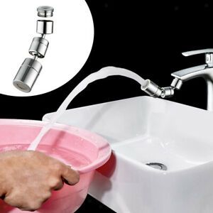Swivel 1080 Degree Rotating Faucet Sink Spray Tap Head Nozzle Extender