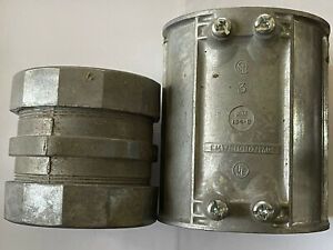 Bridgeport 2-1/2&#034;, 3-1/2&#034;, 3&#034;, 4&#034; Zinc EMT Rigid Couplings - NEW - FREE SHIPPING