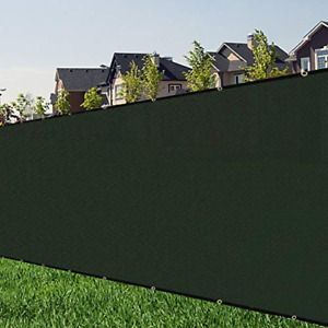 zimo Privacy Screen Wind Screens Fence Cover Shade Mesh Heavy Green