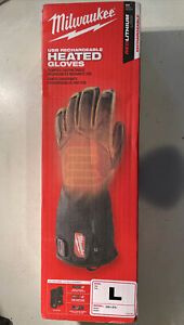 Milwaukee 561-21L USB Rechargeable Heated Gloves, Size Large - Black