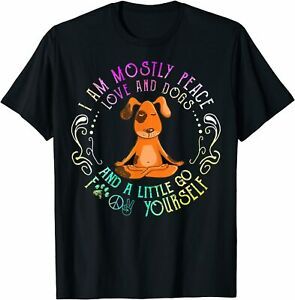 NEW LIMITED I&#039;m Mostly Love And Dogs T-Shirt S-3XL