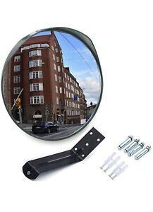 MEETWARM 12&#034; Convex Security Mirror Curved Safety Mirror with Adjustable Fixing