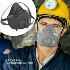 Safety Gas Mask Respirator Half Face Painting Spraying Facepiece Give 2Filters