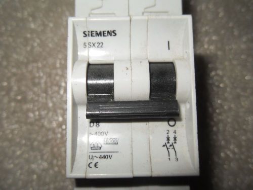 (rr15-2) 1 new siemens 5sx22d8 480vac circuit breaker for sale