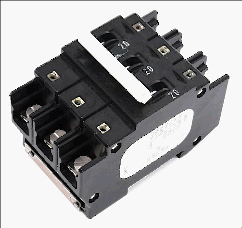 1.75/3 for sale, Airpax 9604 circuit breaker 3-pole 20a 250vac 62f delay ielhr111-26267-3-v