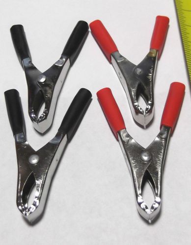 4pc 30 amp 3&#034; Insulated Electrical Alligator clips