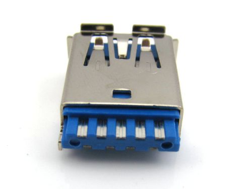 5pcs USB 3.0  Connector Port Female Jacks Socket welding line /AF/A Type-A 9-pin