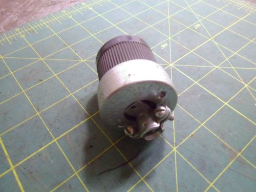 Electrical plug twist lock 20a 250v hubbell #3337a for sale