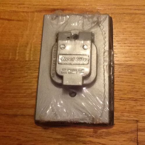 Steel city weather proof outlet cover single cover wr104-cv by thomas &amp; betts for sale