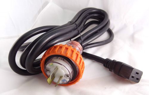 3m lead. clipsal 20a 56p320f ip66 plug. to 16a apc c19 2.5mm wire new for sale