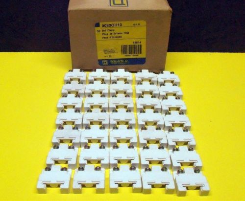Square D, 9080GH10 End Clamps ------- LOT OF 35 ------NEW!