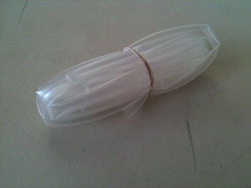 1/4&#034; id / 6.5mm thermosleeve clear polyolefin 2:1 heat shrink - 10&#039; section for sale