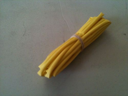 1/8&#034; id / 3mm thermosleeve yellow polyolefin 2:1 heat shrink tubing- 10&#039; section for sale