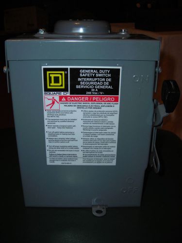 Square D General Duty Safety Switch 30 Amp, 240 V -  NEW!