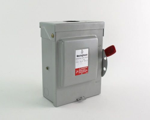 New- westinghouse safety/knife blade switch 30amp 240vac 7.5 hp 3 ph / 3 hp 1 ph for sale