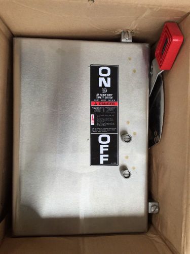 New ge stainless 4x safety disconnect switch 30 amp 3p 600vac no-fuse for sale