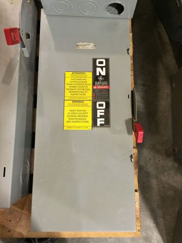 TH3364 200 Amp GE Disconnect Fused. Indoor Nema 1 With Fuses 600 Volt