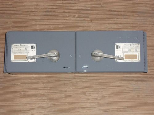 Ge dd dd3d3323 100 amp 240v 3 pole fused twin panel panelboard switch qmr for sale