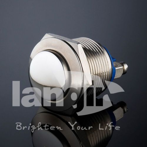 10 pcs v19 series metal pushbutton switch dia.19mm ip65 nickel plated brass for sale