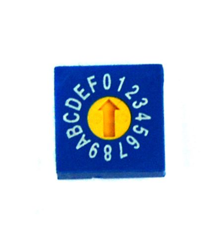 50pc rotary dip switch bcd code erd-116-rsz 0~f scale pcb pin 3:3 10x10x5mm ece for sale