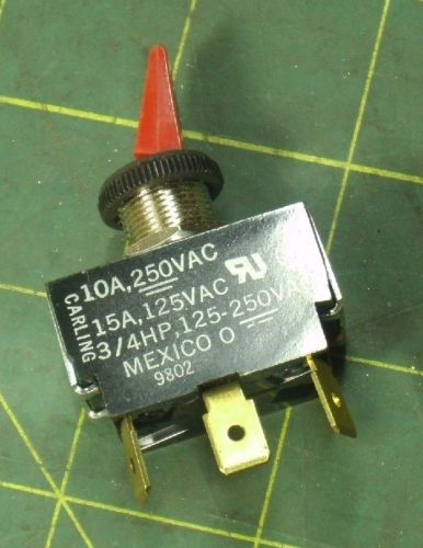 Carling single throw toggle switch 10a 250 vac 15a 125-250 vac #51269 for sale
