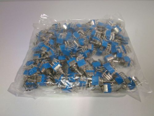 100 x MTS-203 AC 125V 6A DPDT 3 Position Latching Toggle Switch Replacment