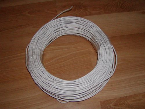 COLEMAN CABLE, 22/4 SOL CM 5C CL WHT CABLE, NEW PARTIAL ROLL 192&#039; APPROX. ALARM