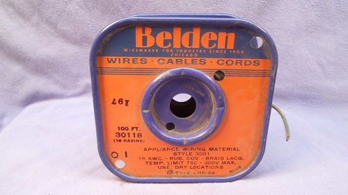 Beldon appliance wire 100 ft. 18 awg. temp limit 75c 300 volt max for sale