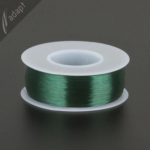 Magnet wire, enameled copper, green, 38 awg (gauge), 155c, ~1/4 lb, 4825&#039; spn for sale