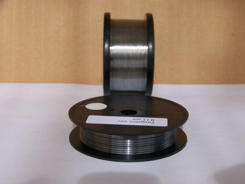 Tungsten / Wolfram wire  0.11 mm / 0.0044&#034;  -  10 m / 33 ft.