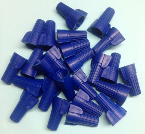 QTY 25 - WIRE NUTS BIG BLUE WINGED (P17) WIRE CAPS, P17 WIRENUTS - FREE SHIPPING