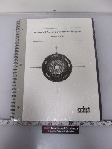 New unopened adept 00920-10030 a advanced camera calibration program manual for sale