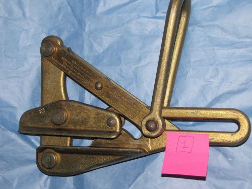 1 KLEIN TOOLS 1613-40 Chicago Cable Pulling Jaw Grip, Frgd, .12-.37 EHS Cable