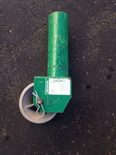 Greenlee 441-4 Cable Feeder Sheave 4&#034; tugger puller