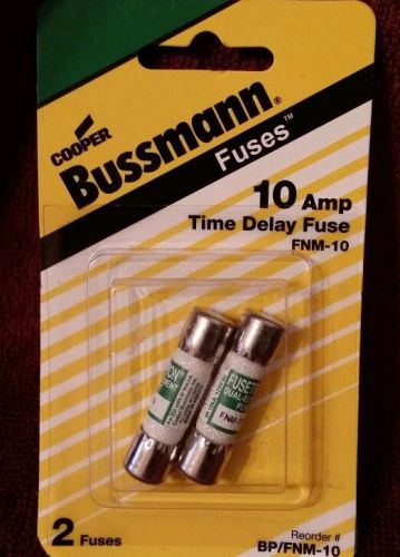 Cooper Bussmann 2-Pack 10-Amp  Time Delay Cartridge Fuses