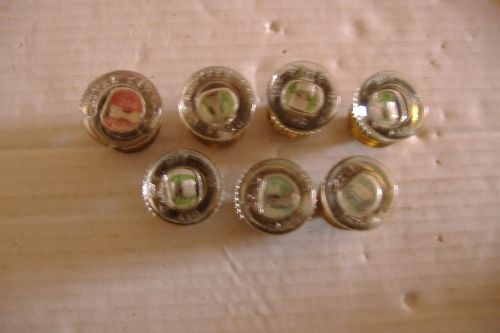 SEVEN GLASS TOP FUSES 25 AND 30 amps