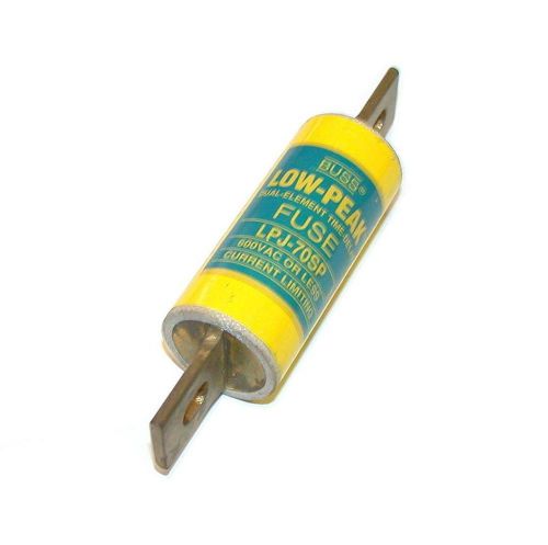 New cooper bussnan low-peak  70 amp fuse 600 vac model lpj-70sp  (2 available) for sale